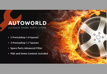 Autoworld - Spare Parts PrestaShop 1.6, 1.7 скачать слив