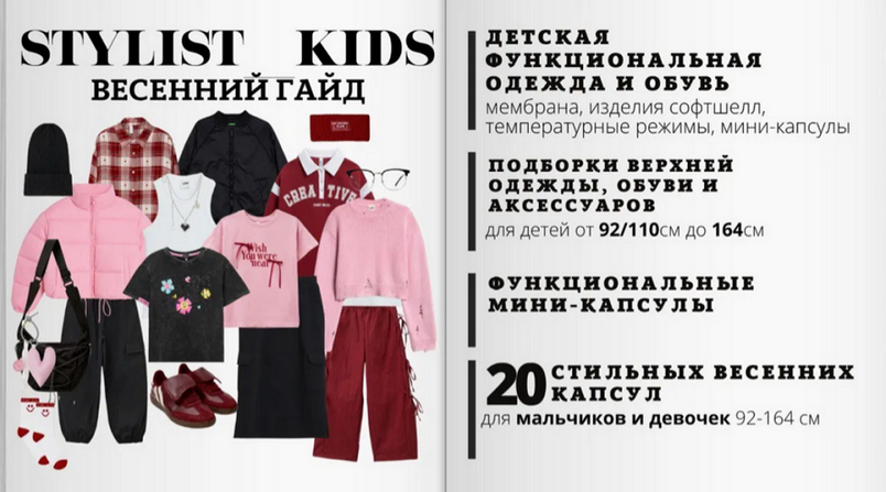 Мария Ипполитова Stylist_kids Весенний гайд 2025 слив курса