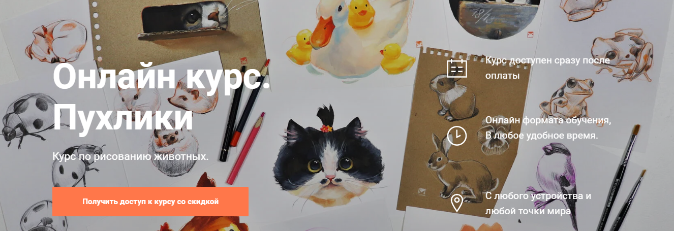 artboxstudio Курс по рисованию животных «Пухлики». 2023 слив курса