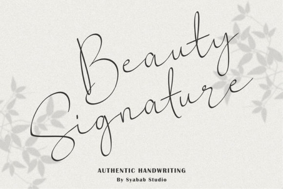 Creativefabrica Beauty Signature Font слив курса