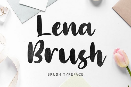 Fontbundles Lena Brush Font 2021 слив курса
