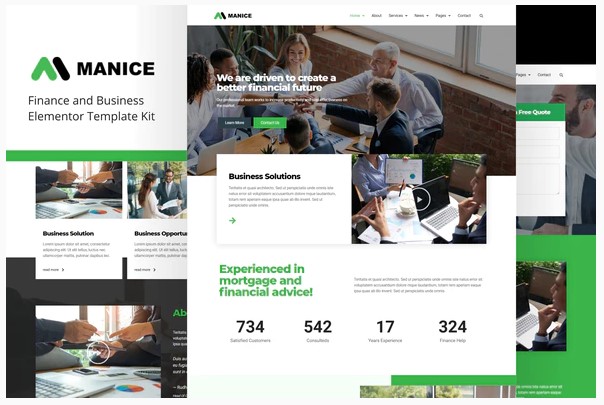 Themeforest Manice - Business Template Kit слив курса
