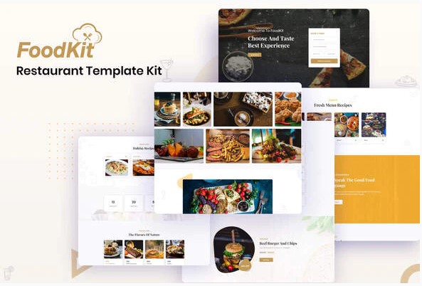 Themeforest FoodKit - Restaurant Template Kit слив курса