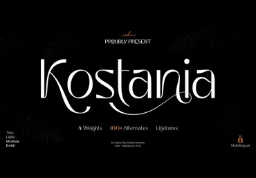Myfonts Kostania Font слив