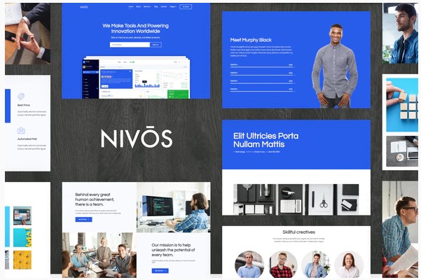 Themeforest Nivos - Software Company Template Kit слив курса