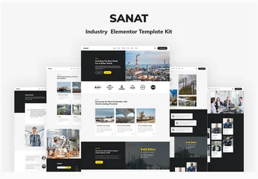 Themeforest Sanat - Industry Elementor Template Kit слив