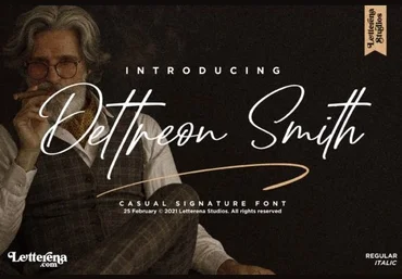 Creativefabrica Dattreon Smith Font слив