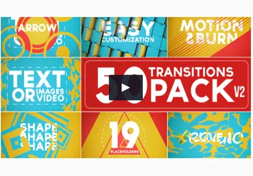 VideoHive 50 Transitions Pack with Opener 2021 скачать слив