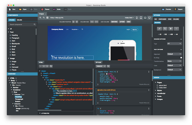 Bootstrap Studio v2.2.4 PRO Cracked слив курса
