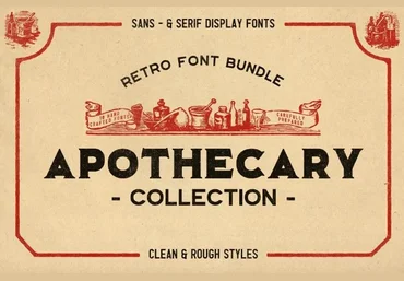 Creativemarket The Apothecary Collection Font скачать слив