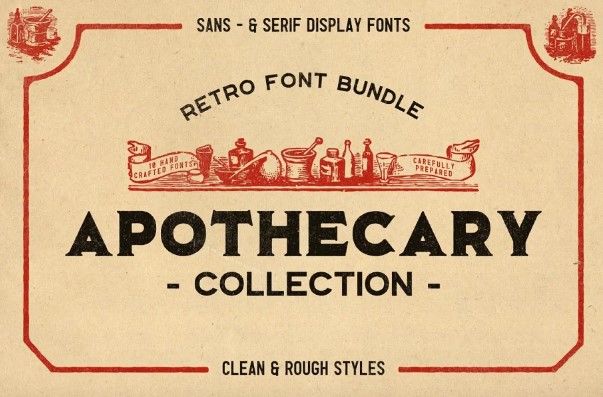 Creativemarket The Apothecary Collection Font слив курса
