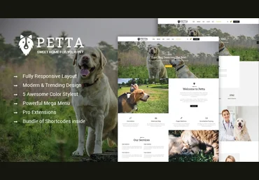 Smartaddons SJ Petta v3.9.6 - шаблон службы по уходу за домашними животными Joomla слив
