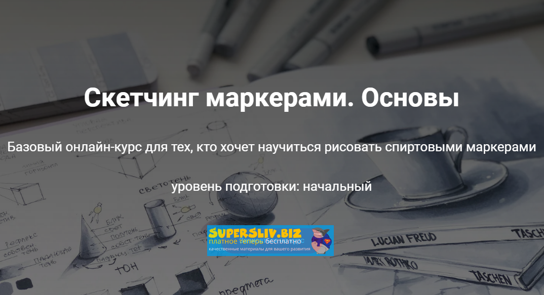Ирина Шельменко Скетчинг маркерами. Основы 2020 слив курса