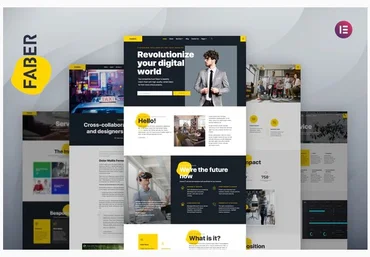 Themeforest Faber - Tech Company Elementor Template Kit слив