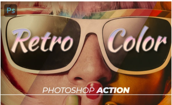 Elements.Envato Titanium Retro Color Photoshop Action 2021 слив курса