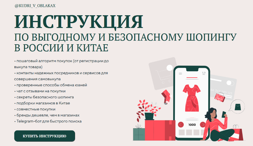 Надежда Артамонова Инструкция по выгодному и безопасному шопингу в России и Китае 2023 слив курса