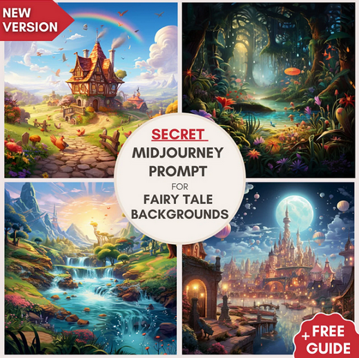 InfinteArtDesigns Промпты Midjourney для детских книг, сказочных фонов, открыток и другого 2025 слив курса