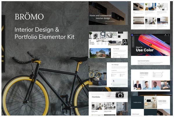 Themeforest Bromo - Interior Design Portfolio Template Kit слив курса