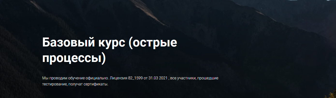 Татьяна Шершнева Базовый курс острые процессы 2021 слив курса