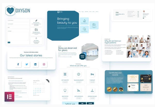 Themeforest Oxygon - Healthcare Medical Clinic Template Kit слив курса