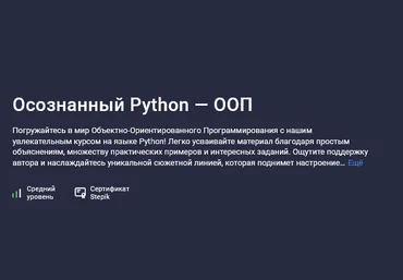 Buddha IT Stepik Осознанный Python — ООП 2025 слив