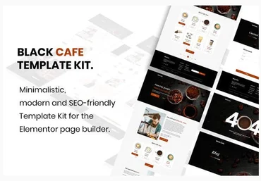 Themeforest Black Cafe - Restaurant & Cafe Template Kit скачать слив