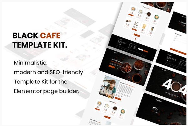 Themeforest Black Cafe - Restaurant & Cafe Template Kit слив курса