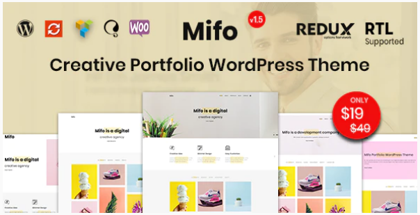 Themeforest Mifo - Creative Minimal Portfolio WordPress Theme 2020 слив курса