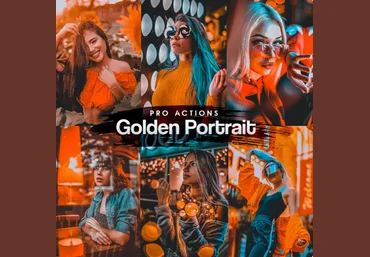 Graphicriver Golden Portrait Photoshop Actions 2020 слив