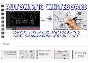 aescripts Automatic Whiteboard - cкрипт для автоматического создания анимации рисования на доске скачать слив
