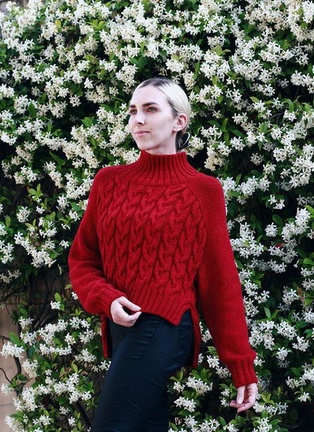 Евгения Дегтярева efgesha_knits Hosta_sweater 2024 слив курса