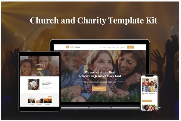Themeforest Holy - Church & Charity Template Kit слив курса