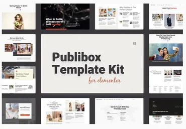 Themeforest Publibox - Blog, News & Magazine Elementor Template Kit слив