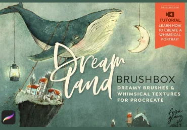 Lisa Glanz Dreamland Brushbox. Текстурные кисти для Procreate 2023 слив