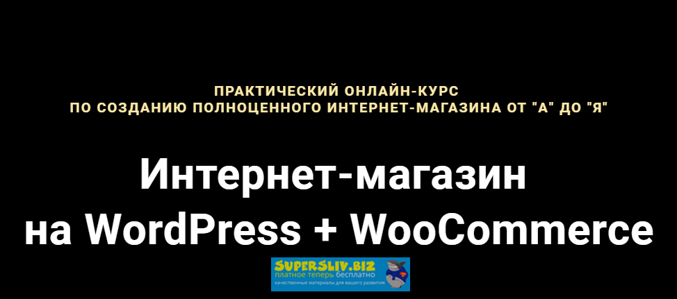 Академия верстки Разработка интернет магазина WP + WooCommerce 2019 слив курса