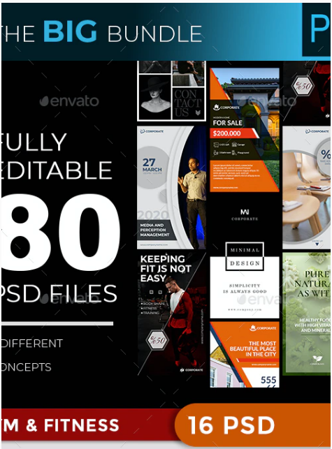 Graphicriver Instagram Big Bundle 2020 слив курса