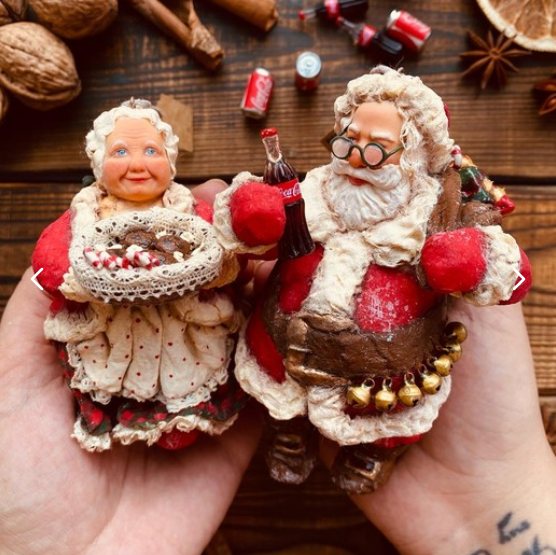 maika_polosataya Санта Клаус. Уникальный образ из иллюстраций. Mr. and ms. Claus 2022 слив курса