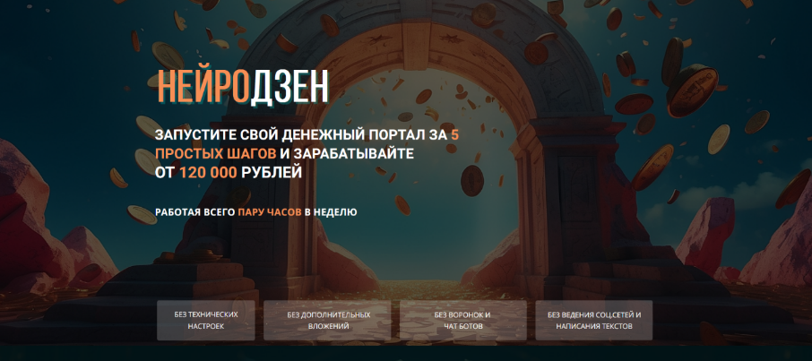 Сергей Толкачев Нейродзен - Запустите свой денежный портал за 5 шагов 2024 слив курса