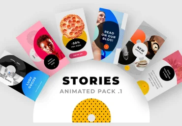 Creativemarket Animated Instagram Stories Pack No.1 слив