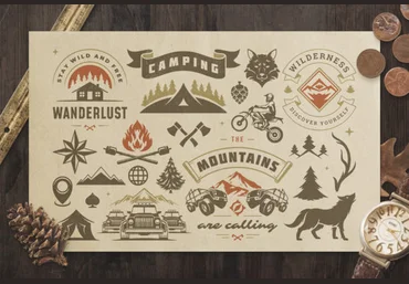 Creativefabrica Camping & Outdoor Design Elements 2020 слив