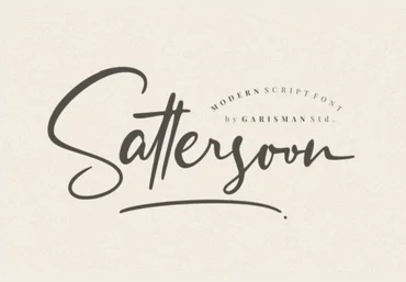 Fontbundles Sattersoon - Modern Script Font 2022 слив