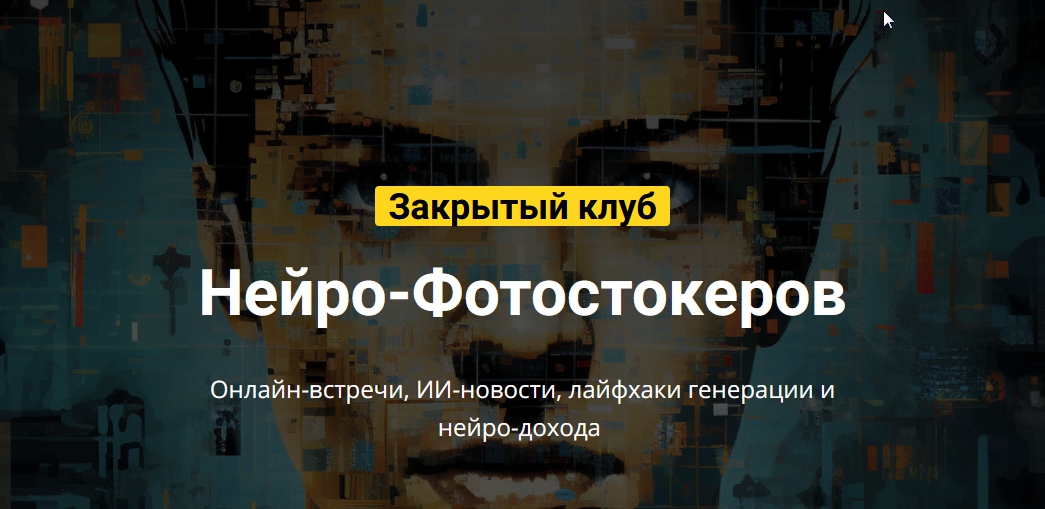 Вадим Закиров Закрытый клуб нейро-фотостокеров декабрь 2024 слив курса