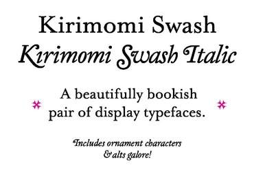 Creativemarket Kirimomi Swash Font слив