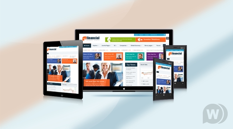 Smartaddons SJ Financial v3.9.6 - новостной бизнес шаблон на Joomla слив курса