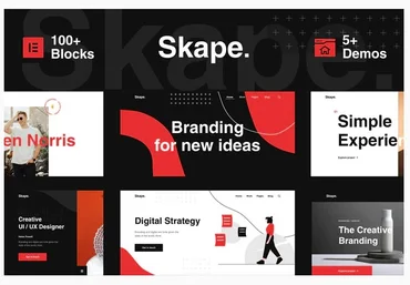 Themeforest Skape - Digital Agency Business Elementor Template Kit слив