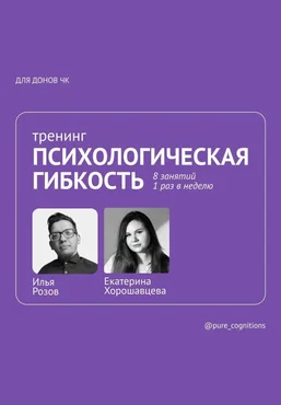 Илья Розов, Екатерина Хорошавцева Тренинг психологической гибкости по протоколу Кевина Полка 2024 слив