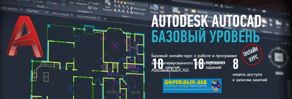 Дмитрий Щербаков Autodesk AutoCAD: Базовый уровень 2019 слив курса