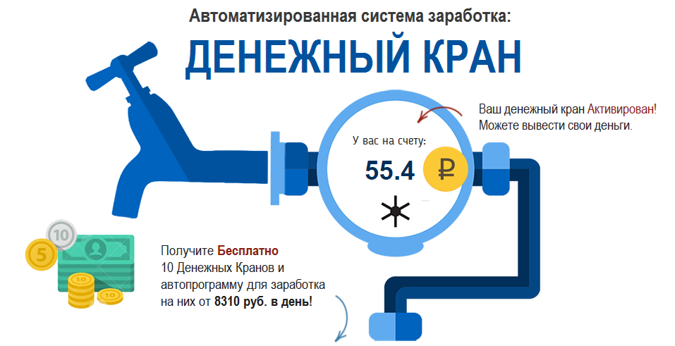 Автоматизированная система заработка: Денежный кран слив курса