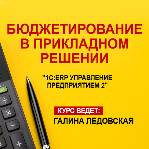 Галина Ледовская Бюджетирование в прикладном решении «1С: ERP Управление предприятием 2.5» 2023 слив курса
