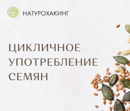 Вероника Хуснутдинова Цикличное употребление семян 2023 слив курса